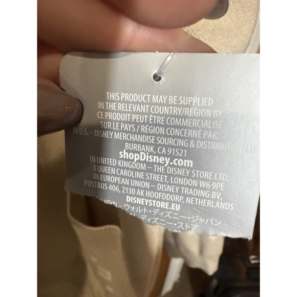 Disney Parks Christmas Minnie Mouse Embroidered Knit Cardigan Sweater XL‎ Tan - Picture 5 of 7